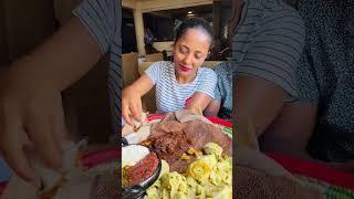 Enjoying Ethiopian Food #shorts