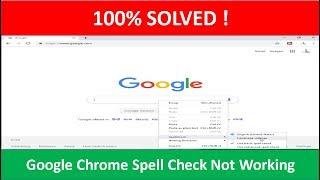 Solve Google Chrome Spell Check Not Working Windows 10 PC/Laptop (100% Successfully & Working )