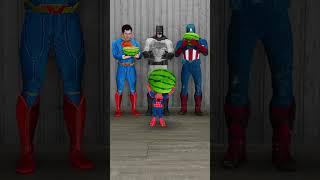 Spidey vs Superman vs Batman vs Captain America | Watermelon Flip | Marvel Animation