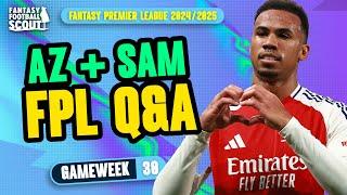 FPL GW30 Q&A! ⁉️ | AZ + SAM! | Fantasy Premier League Tips 2024/25