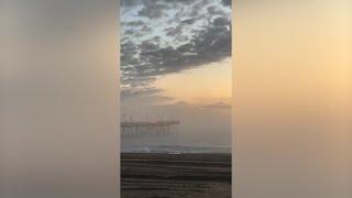 Raw footage of car driving off Virginia Beach fishing pier
