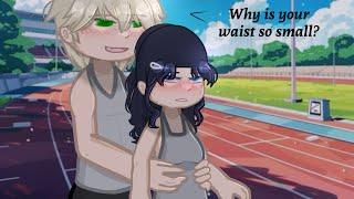 Why’s your waist so small?//[MLB‍⬛]// Gacha Life meme