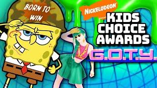 Every Nickelodeon Kids Choice Awards GOTY winner...