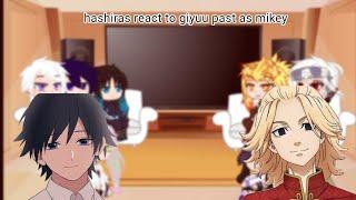 hashiras react to giyuu past as mikey