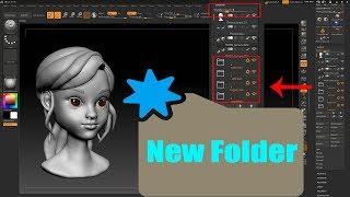 Zbrush 2019 New Folder New Features In Hindi..!!