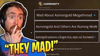 Asmongold Reacts To HATE Threads About Him On WoW Forums After Wiping Stormwind With DRAGON!