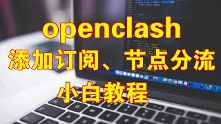 OpenWrt系统中OpenClash添加订阅、节点自动分流设置的小白教程