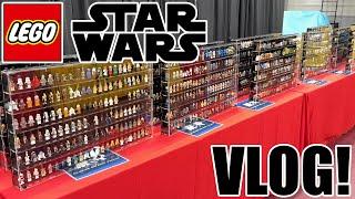 Displaying EVERY LEGO Star Wars Minifig & Selling LEGO at a LEGO Convention! (MandR Vlog)