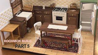Miniature DINING TABLE and CHAIRS | Miniature Roombox Tutorial (PART 5)