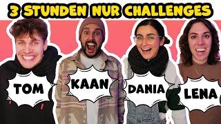 3 STUNDEN NUR REAL LIFE CHALLENGE mit Kaan, Dania, Lena & Tom! Compilation