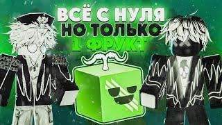 ВСЁ С НУЛЯ НО С ОДНИМ ФРУКТОМ В БЛОКС ФРУТС / BLOX FRUIT