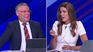 ‘Don’t verbal me’: Peta Credlin clashes with Murray Watt