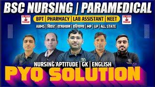 LIVE : NURSING APTITUDE | ENGLISH | INDIA GK | PYQ SOLUTION FOR BSC NURSING | BY VIJAY EDUCATION