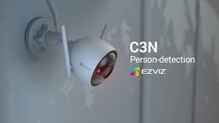 EZVIZ C3N Outdoor Smart Wi-Fi Camera | AI-Powered Person detection