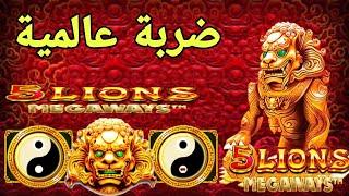 5 LIONS MEGAWAYS BIG WIN  تابع لنهاية الفيديو