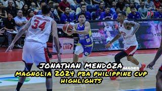 Jonathan Mendoza Magnolia 2024 PBA Philippine Cup Highlights