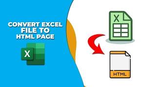 How to convert excel file to html page