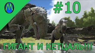 ARK SURVIVAL EVOLVED (Приручение ГИГАНОТОЗАВРА И КЕТЦАЛЯ!!!)