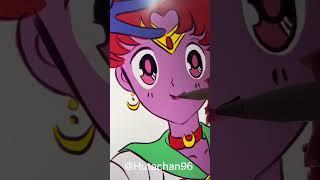 Draw Sailor Moon - Random color picker with PIXEL noise #shorts