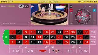 Roulette 2. Svenska spel 9995 kr