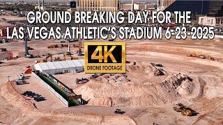 Ground Breaking Day For The Las Vegas Athletics Baseball Stadium 6 23 2025