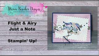 Flight & Airy Just a Note Card -  Stampin' Up!