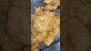 Chicken cutlets fried everyday like I always say… Fresh everyday because we don’t own any freezers!
