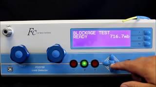 Blockage Test using a Furness Controls FCO750 Leak Tester