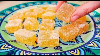 Sweet forever! Homemade Orange Juice Jelly Candies, The Recipe for Delicious Sweets # 207