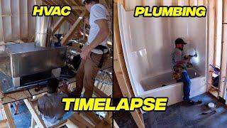 HVAC & Plumbing Timelapse  - Start To Finish