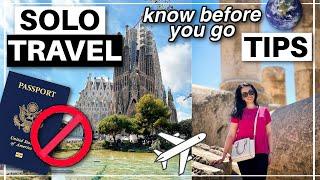 SOLO TRAVEL tips!   Must Know Tips before Traveling Alone & MISTAKES TO AVOID