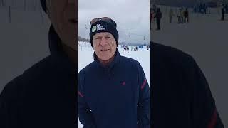 Lorraine and Brendan Whelan interview after Lorraine's great skiing performance