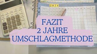 Fazit 2 Jahre Umschlagmethode#budget #sparen