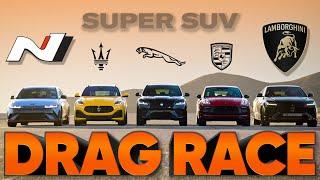 Ioniq 5 N v Urus Performante v Macan GTS v F-Pace SVR v Grecale Trofeo  — Cammisa Ultimate Drag Race