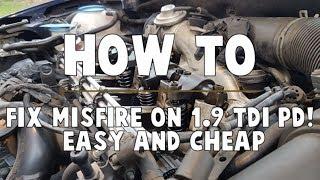 How to fix misfire in 1.9 TDI PD ! Easy and cheap ( P1666 , P0301 )