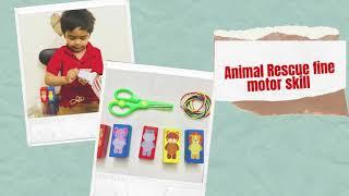 Animal rescue fine motor skill( fine motor activity for kids)