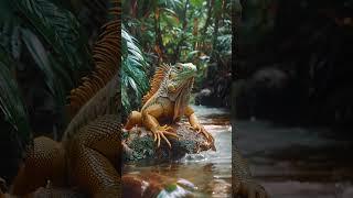 Iguana in the Rainforest 