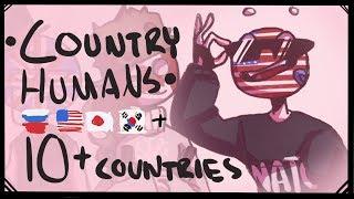 Countryhumans - 10+ countries SPEEDPAINT