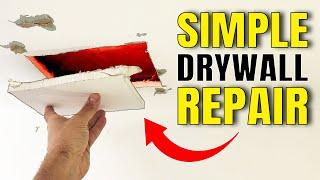 How To Repair Drywall Hole - Drywall Ceiling Patch | XDIY