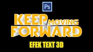 Cara Mudah Membuat Efek Text 3D di Photoshop