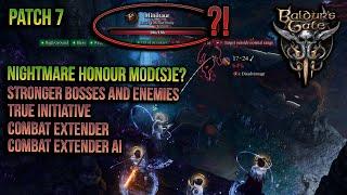 Nightmare MODDED Honor Run 200 HP Minotaurs Gameplay & Commentary | Baldur's Gate 3 - Patch 7