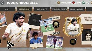 DIEGO MARADONA  IS FINALLY BACK IN FC MOBILE!  NEW MARADONA ICON CHRONICLES CHAPTER LE*KED 