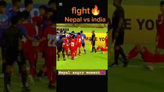 nepal men angry moment Nepal vs india football match #football #nepalifootball #shorts