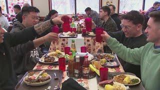 U.S. troops stationed overseas celebrate Thanksgiving