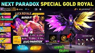 FF Max  Paradox Evo Gold Royal  Free Rewards | Event Free Fire | FF Max New Event Update Today