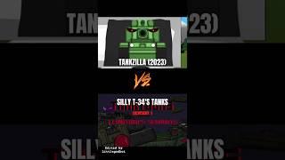 TANKZILLA VS SILLY T-34'S TANKS