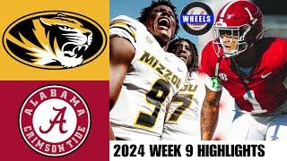 #15 Alabama vs #21 Missouri | Full Game Highlights | 2024 College Football Highlights