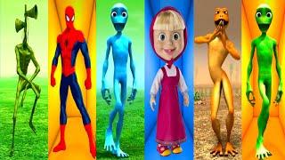 ALL Hero Coffin Dance Challenge-Dame Tu Cosita / Spider Man / Masha And The Bear- Patila-Green Alien