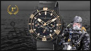 Продажа мужских часов Ulysse Nardin  Diver Black Sea 353-90 оригинал в часовом ломбарде Киева!