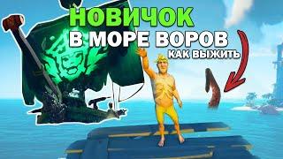 Это надо знать! КАК ВЫЖИТЬ НОВИЧКУ в Море Воров играя СОЛО (Sea of thieves)